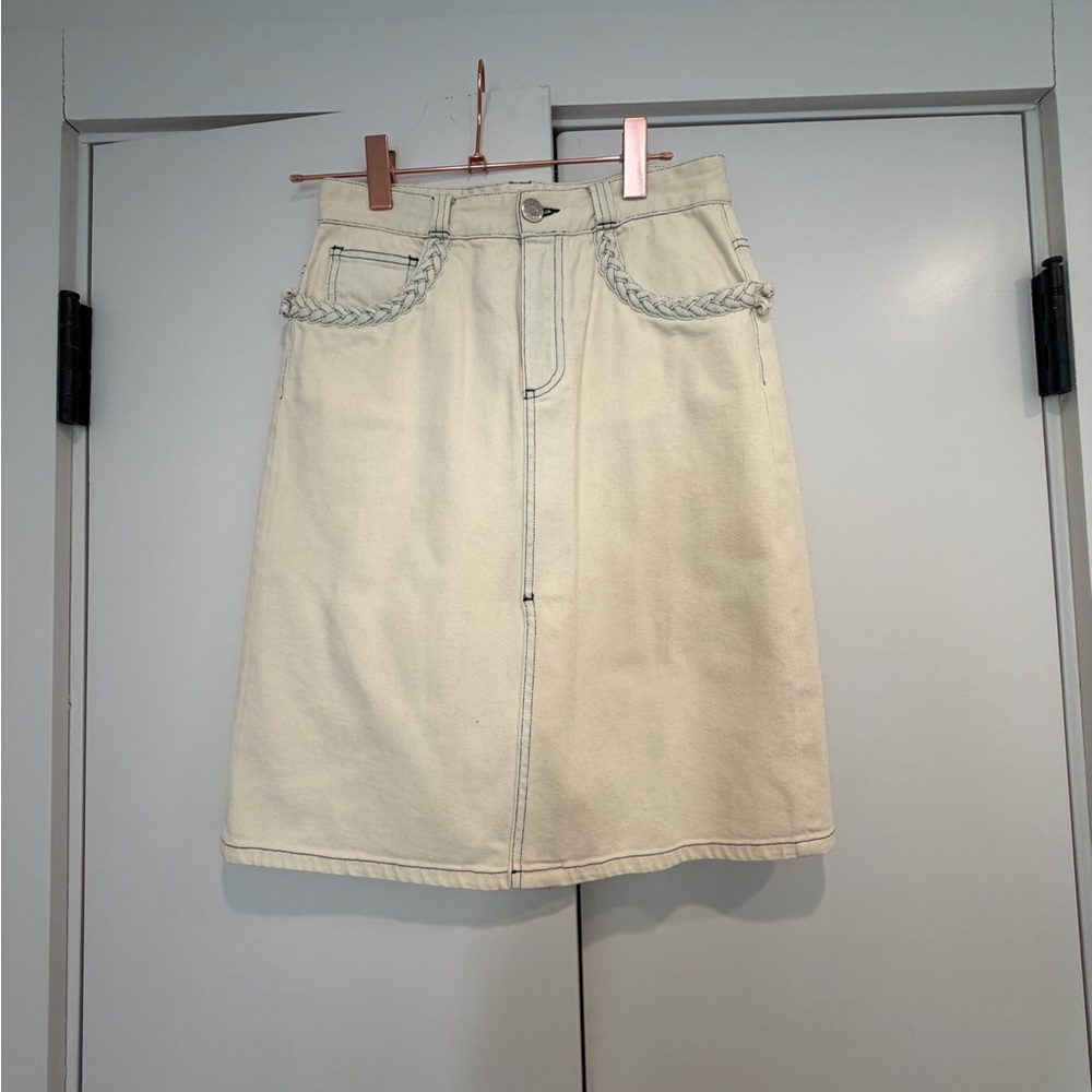 See By Chloe Off-White Midi Skirt